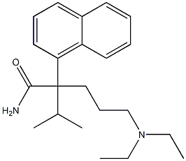 α-[3-(Diethylamino)propyl]-α-(1-methylethyl)-1-naphthaleneacetamide Structure