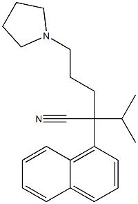 α-(1-Methylethyl)-α-(1-naphthalenyl)-1-pyrrolidinepentanenitrile|