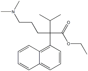 α-[3-(Dimethylamino)propyl]-α-(1-methylethyl)-1-naphthaleneacetic acid ethyl ester 结构式