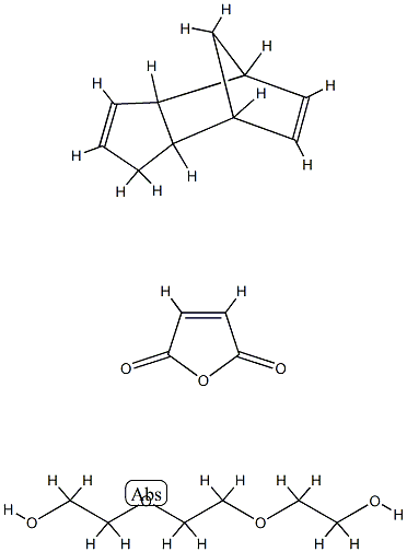 2,5-呋喃二酮与2,2'[1,2-亚乙基(氧)]双[乙醇]和3A,4,7,7A-四氢-4,7-亚甲基-1H-茚的聚合物,66991-56-8,结构式