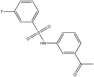 N-(3-acetylphenyl)-3-fluorobenzenesulfonamide Structure