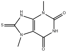 3,7-dimethyl-8-sulfanylidene-9H-purine-2,6-dione 结构式
