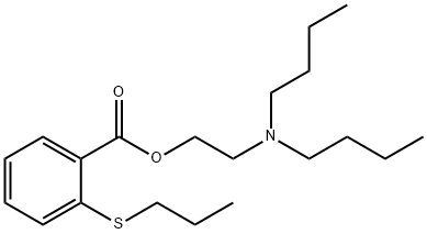 2-(Dibutylamino)ethyl=o-(propylthio)benzoate Structure