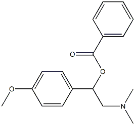 2-(Dimethylamino)-1-(p-methoxyphenyl)ethyl=benzoate,67032-36-4,结构式