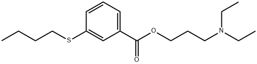 3-(Diethylamino)propyl=m-(butylthio)benzoate 结构式