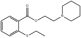 2-Piperidinoethyl=o-(ethylthio)benzoate Struktur