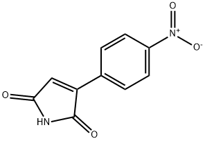 1H-Pyrrole-2,5-dione, 3-(4-nitrophenyl)- Struktur