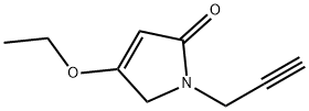 2H-Pyrrol-2-one,4-ethoxy-1,5-dihydro-1-(2-propynyl)-(9CI) 化学構造式