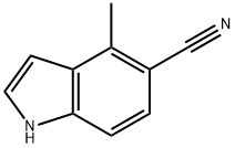 1H-Indole-5-carbonitrile,4-methyl-(9CI) Struktur