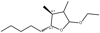 Furan, 2-ethoxytetrahydro-3,4-dimethyl-5-pentyl-, (4R,5S)-rel- (9CI),671786-77-9,结构式