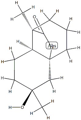 (1R,8aα)-1,3,4,5,6,7,8,8a-Octahydro-6β-hydroxy-1,6-dimethyl-2H-4aα,1-(epoxymethano)naphthalen-10-one,67191-89-3,结构式