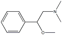 N,N-Dimethyl-β-methoxybenzeneethanamine Struktur