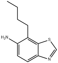 6-Benzothiazolamine,7-butyl-(9CI) 化学構造式