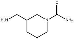 1-Piperidinecarboxamide,3-(aminomethyl)-(9CI) Struktur