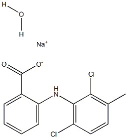 sodium meclofenamate monohydrate Structure