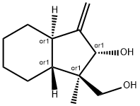 1H-Indene-1-methanol,octahydro-2-hydroxy-1-methyl-3-methylene-,(1R,2S,3aR,7aR)-rel-(9CI) Struktur