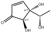 2-Cyclopenten-1-one, 4,5-dihydroxy-4-[(1R)-1-hydroxyethyl]-, (4S,5S)-rel- (9CI) Structure