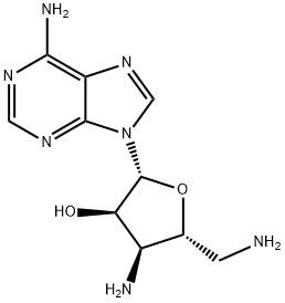 3',5'-Diamino-3',5'-dideoxyadenosine 化学構造式