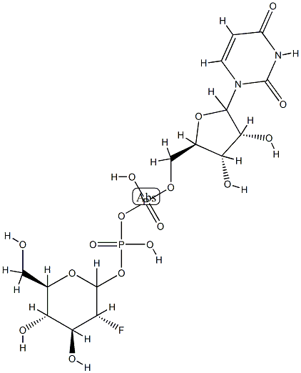 uridine-2-deoxy-2-fluoro-D-glucose diphosphate ester|尿苷 5'-(三氢二磷酸) P'-(2-脱氧-2-氟-Α-D-D-吡喃葡萄糖基)酯
