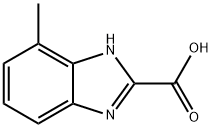 4-甲基-1H-苯并咪唑-2-甲酸,673487-32-6,结构式
