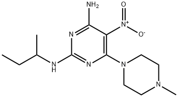 N~2~-(butan-2-yl)-6-(4-methylpiperazin-1-yl)-5-nitropyrimidine-2,4-diamine|