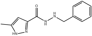 N'-benzyl-3-methyl-1H-pyrazole-5-carbohydrazide Structure