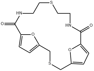 21,22-Dioxa-3,13-dithia-10,16-diazatricyclo[16.2.1.15,8]docosa-5,7,18,20(1)-tetrene-9,17-dione|