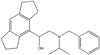 1,2,3,5,6,7-Hexahydro-α-[[(1-methylethyl)benzylamino]methyl]-s-indacene-4-methanol,67367-87-7,结构式