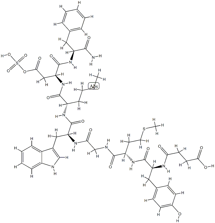 desaminopancreozymin octapeptide Structure