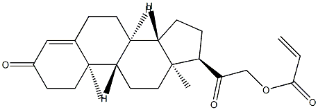 (17α)-21-Acryloyloxypregn-4-ene-3,20-dione,67462-37-7,结构式