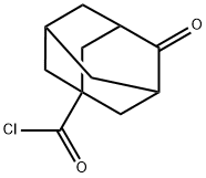 Tricyclo[3.3.1.13,7]decane-1-carbonyl chloride, 4-oxo- (9CI) Structure