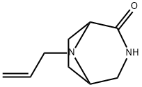 3,8-Diazabicyclo[3.2.1]octan-2-one,8-(2-propenyl)-(9CI) Structure