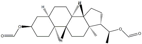 (20S)-5β-Pregnane-3α,20-diol diformate 结构式