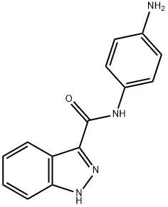 1H-Indazole-3-carboxamide,N-(4-aminophenyl)-(9CI),677701-92-7,结构式
