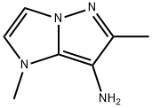 1H-Imidazo[1,2-b]pyrazol-7-amine,1,6-dimethyl-(9CI) 化学構造式