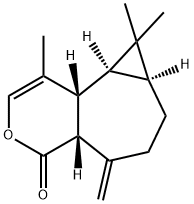 (4aR)-4aα,5,6,7,7aβ,8,8aβ,8bα-Octahydro-1,8,8-trimethyl-5-methylene-4H-cyclopropa[3,4]cyclohepta[1,2-c]pyran-4-one,67779-72-0,结构式