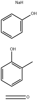 2-Methylphenol, formaldehyde, phenol polymer, sulfonated, sodium salt,67784-93-4,结构式