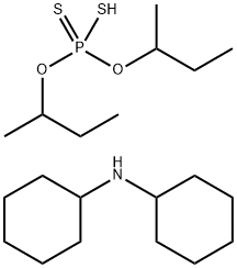 N-cyclohexylcyclohexanamine, dibutan-2-yloxy-sulfanyl-sulfanylidene-ph osphorane,67815-76-3,结构式