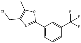 4-(CHLOROMETHYL)-5-METHYL-2-(3-(TRIFLUOROMETHYL)PHENYL)OXAZOLE,678164-78-8,结构式