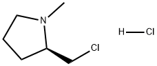 Pyrrolidine, 2-(chloromethyl)-1-methyl-, hydrochloride, (2R)- Struktur