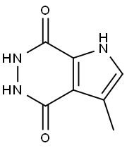 1H-Pyrrolo[2,3-d]pyridazine-4,7-dione,5,6-dihydro-3-methyl-(9CI) 化学構造式