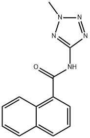 1-Naphthalenecarboxamide,N-(2-methyl-2H-tetrazol-5-yl)-(9CI) 结构式