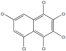 1,2,3,4,5,7-HEXACHLORONAPHTHALENE Structure