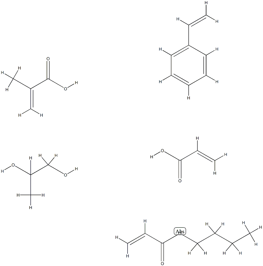 67923-81-3 甲基丙烯酸羟丙酯与丙烯酸丁酯、乙烯基苯和丙烯酸的聚合物