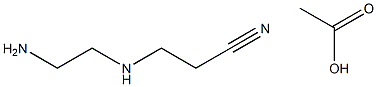 Propanenitrile, 3-[(2-aminoethyl)amino]-, homopolymer, acetate 结构式
