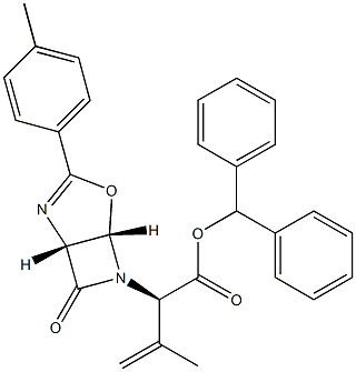4-Oxa-2,6-diazabicyclo[3.2.0]hept-2-ene-6-acetic acid, α-(1-Methylethenyl)-3-(4-Methylphenyl)-7-oxo-, diphenylMethyl ester, [1R-[1α,5α,6(R*)]]- (9CI)