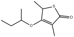 2(5H)-Thiophenone,3,5-dimethyl-4-(1-methylpropoxy)-(9CI) Structure