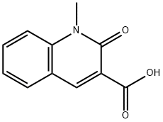 1-methyl-2-oxo-1,2-dihydro-3-quinolinecarboxylic acid(SALTDATA: FREE) Struktur