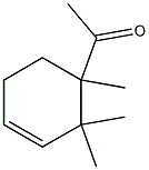 1-[1,2,2(or 1,5,5)-trimethyl-3-cyclohexen-1-yl]ethan-1-one Struktur