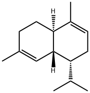 (1R)-1,2,4aβ,5,6,8aα-Hexahydro-4,7-dimethyl-1β-isopropylnaphthalene Struktur